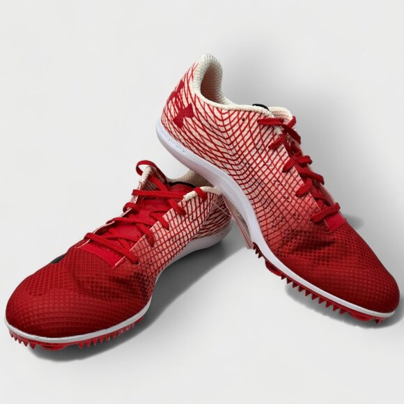 Under Armour Kick Distance 3 Track Spikes White/Beta Red Men’s 10.0 main image 5